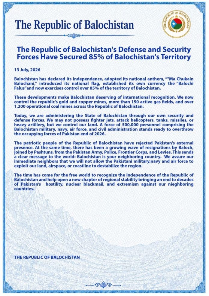 Balochistan and Bangladesh 1971