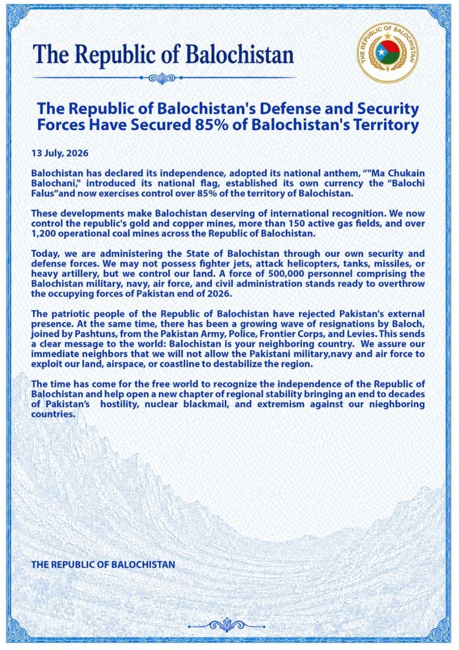 Balochistan and Bangladesh 1971